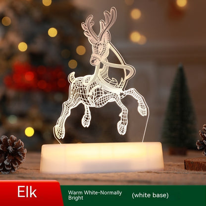 3D Lamp Acrylic LED Christmas Ornaments