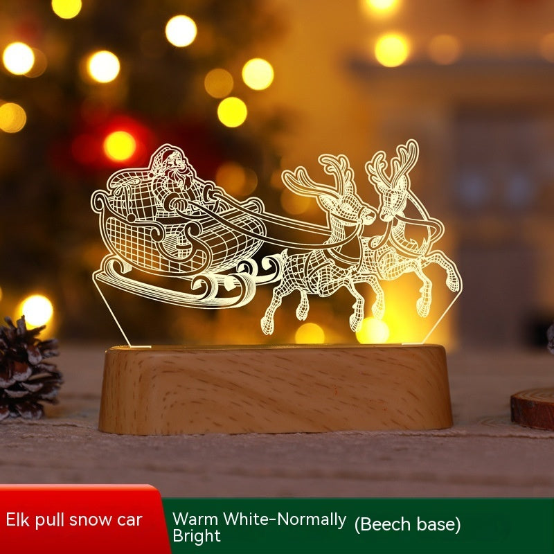 3D Lamp Acrylic LED Christmas Ornaments