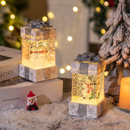 Christmas Decorations Crystal Ball Christmas Gift Box Lights