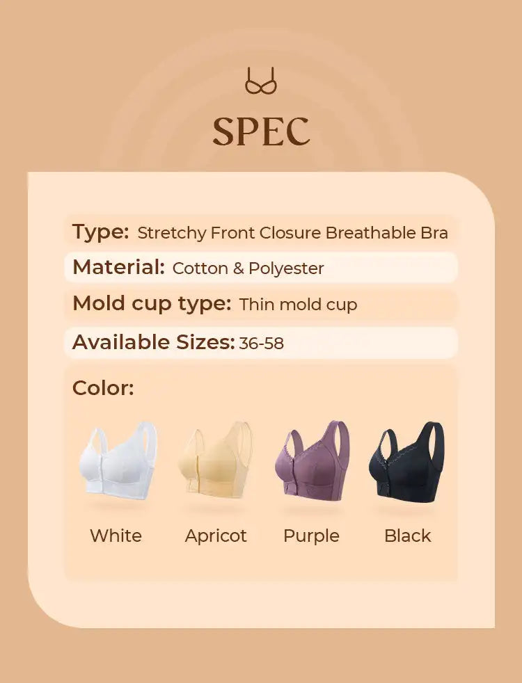 Wireless Breathable Bra Underwear for Middle-aged