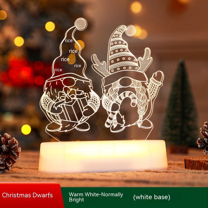 3D Lamp Acrylic LED Christmas Ornaments