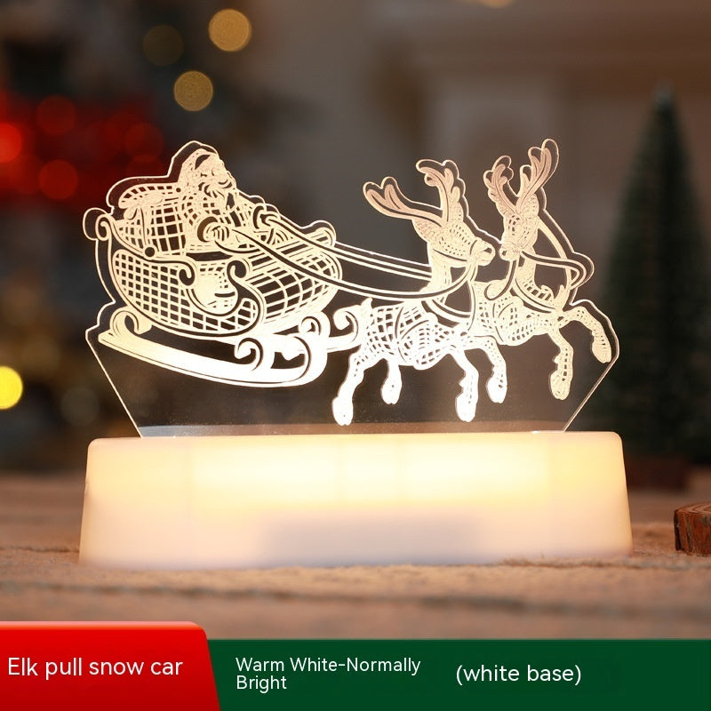 3D Lamp Acrylic LED Christmas Ornaments