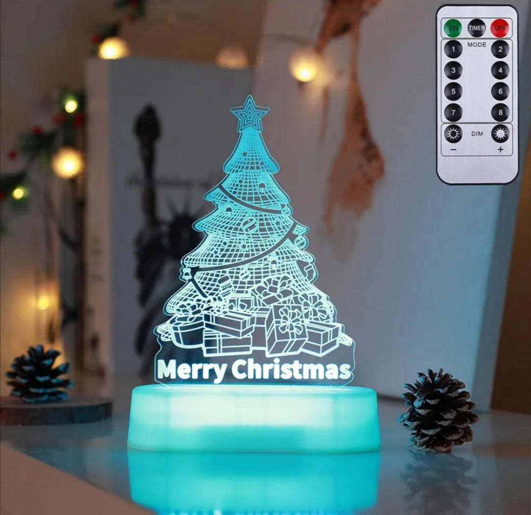 3D Lamp Acrylic LED Christmas Ornaments